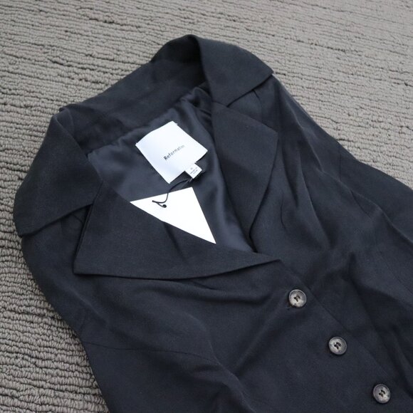 NWT Reformation Taryn VEST ONLY - Black Size 0 - Picture 6 of 8